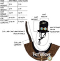 Steampunk Small Dog & Cat Costume Hat and Collar Set - Perfect for Halloween, Christmas Holiday, Parties, Photoshoots, Gifts for Dog & Cat Lovers