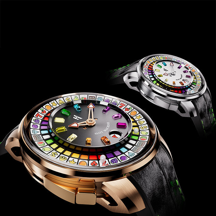 Casino Series Black Slots Machine Limited Edition Automatic Watch