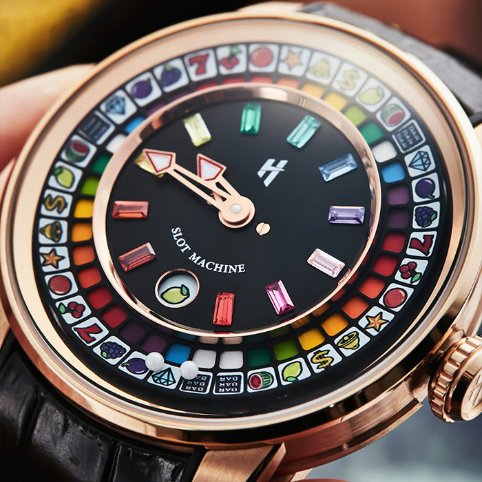 Casino Series Rose Gold Slots Machine Limited Edition Automatic Watch