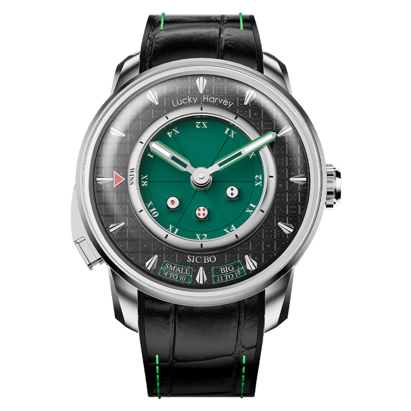 Casino Series Green Sic Bo Automaton Watch