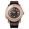 Casino Series Rose Gold Poker Roulette Automatic Watch