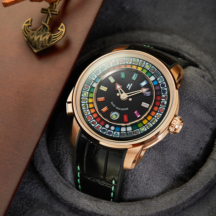 Casino Series Rose Gold Slots Machine Limited Edition Automatic Watch