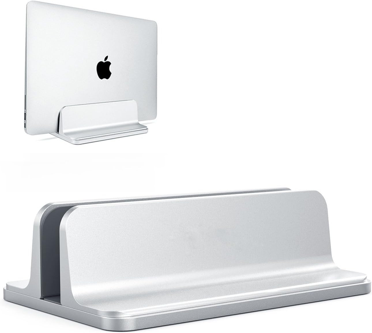 Laptop Stand, Cradle for Laptops, Adjustable Dock, Holder for Macbook Dell Hp Surface Ipad - Silver