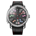 Casino Series Silver Three Card Poker Automatic Watch