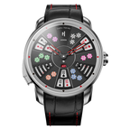 Casino Series Silver Three Card Poker Automatic Watch