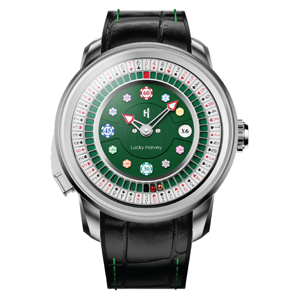Casino Series Silver Poker Roulette Automatic Watch