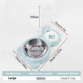 Pet Water Dispenser for Cats and Dogs Automatic Water Storage Pet Food Bowl Food Container with Waterer Pet Supplies