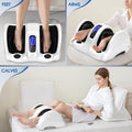 Electric Foot Massager - Deep Tissue Kneading Massage Machine for Increacing Blood Circulation, Lasting Pain Relief, Plantar Fasciitis, Neuropathy - Heated Portable and Remote Control