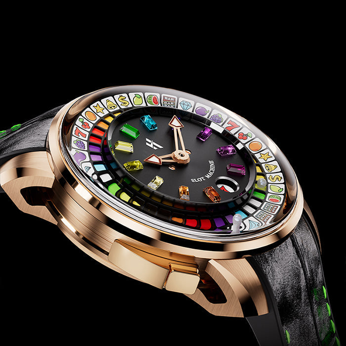 Casino Series Rose Gold Slots Machine Limited Edition Automatic Watch