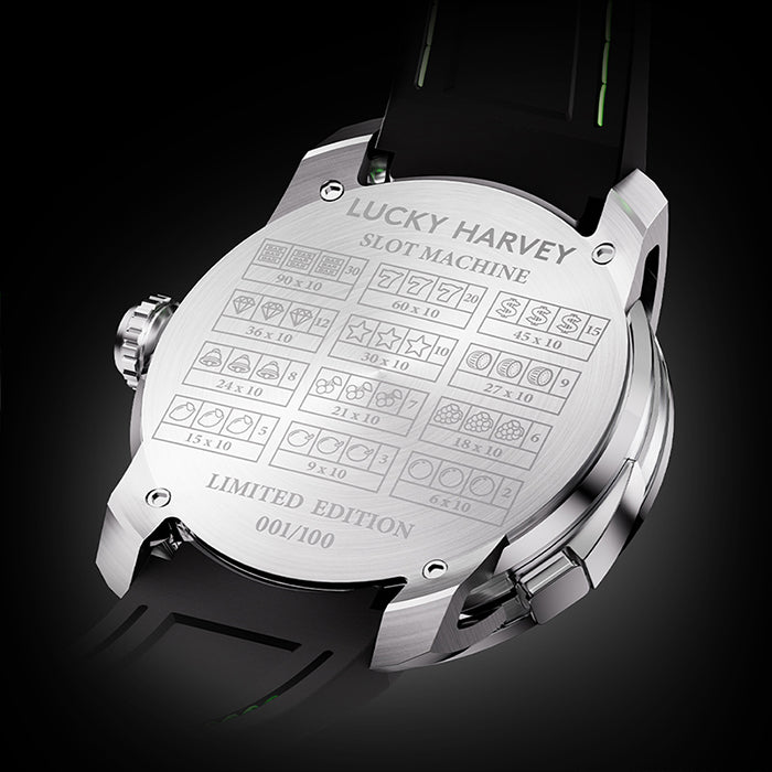 Casino Series Silver Slots Machine Limited Edition Automatic Watch