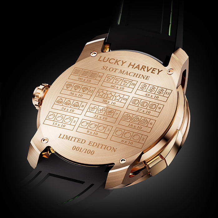 Casino Series Rose Gold Slots Machine Limited Edition Automatic Watch