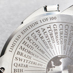 Sports Series Silver World Football Limited Edition Automatic Watch