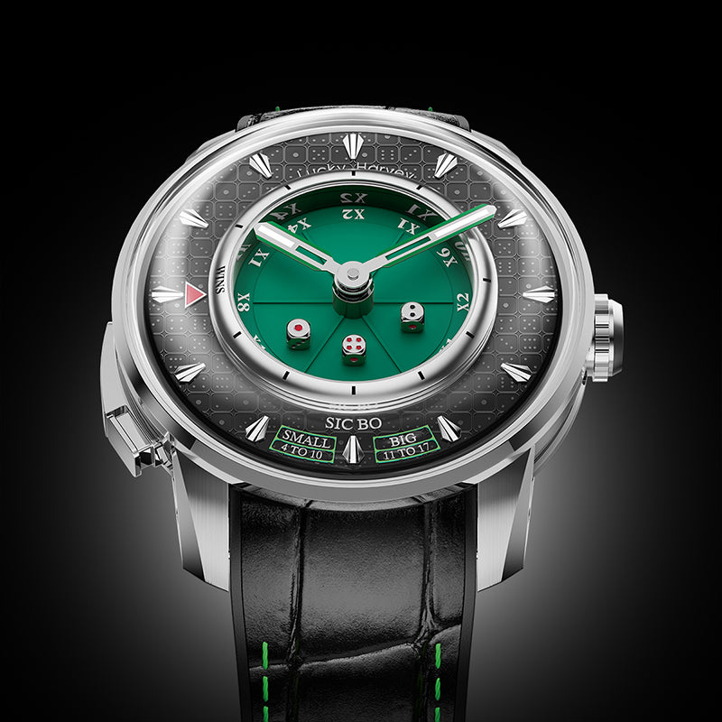 Casino Series Red Rose Gold Sic Bo Automaton Watch