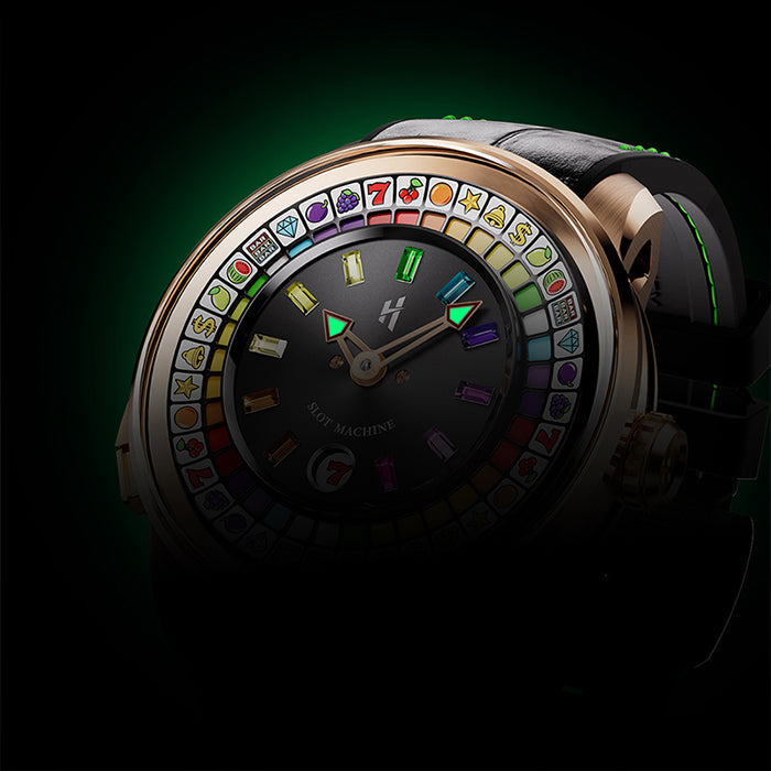 Casino Series Rose Gold Slots Machine Limited Edition Automatic Watch
