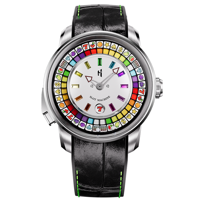Casino Series Silver Slots Machine Limited Edition Automatic Watch