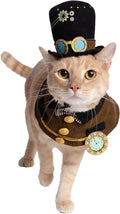 Steampunk Small Dog & Cat Costume Hat and Collar Set - Perfect for Halloween, Christmas Holiday, Parties, Photoshoots, Gifts for Dog & Cat Lovers